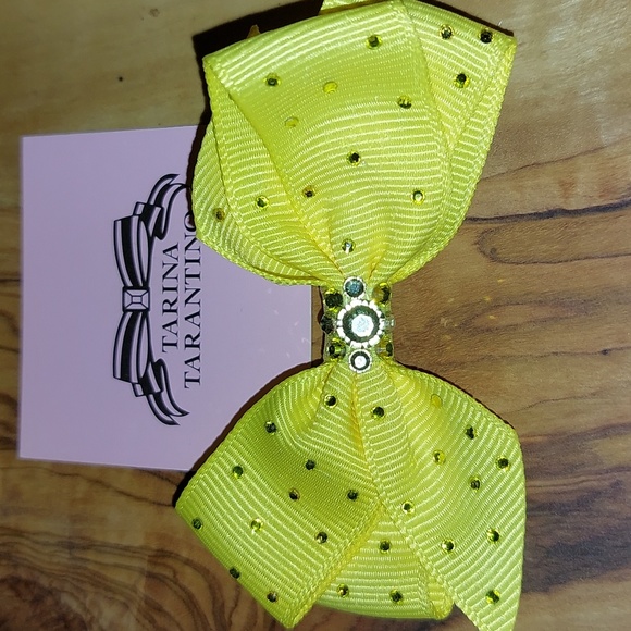 Tarina Tarantino Yellow Little Lamb Bow Clip - Picture 4 of 6